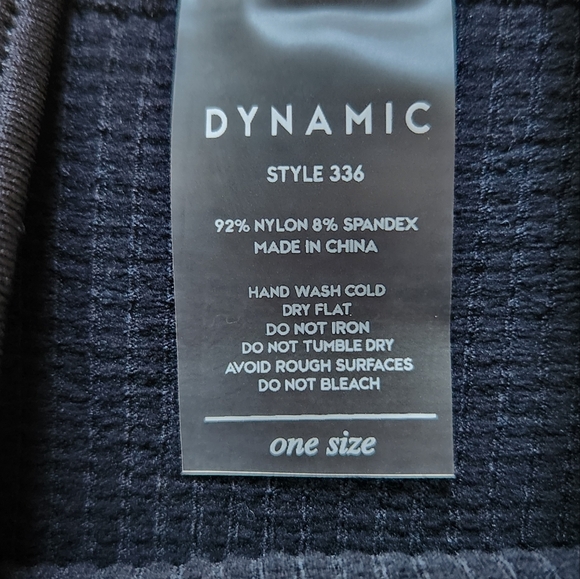 Dynamic Black Ribbed Tank Top One Size - Picture 4 of 4